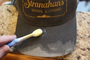 How to clean a baseball cap store with cardboard